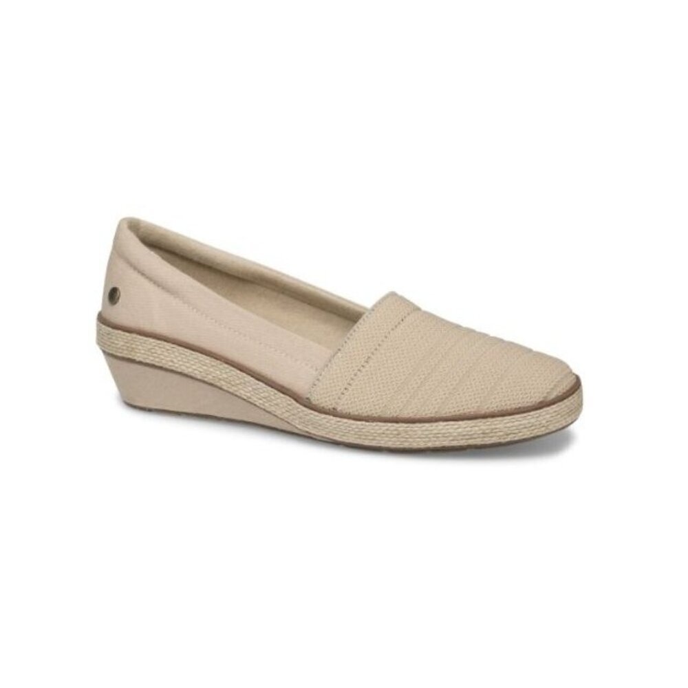 Grasshoppers Beige Quinn Stone Wedge‎ Loafer 7